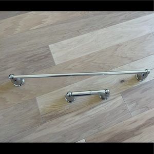 Towel bar & toilet paper holder